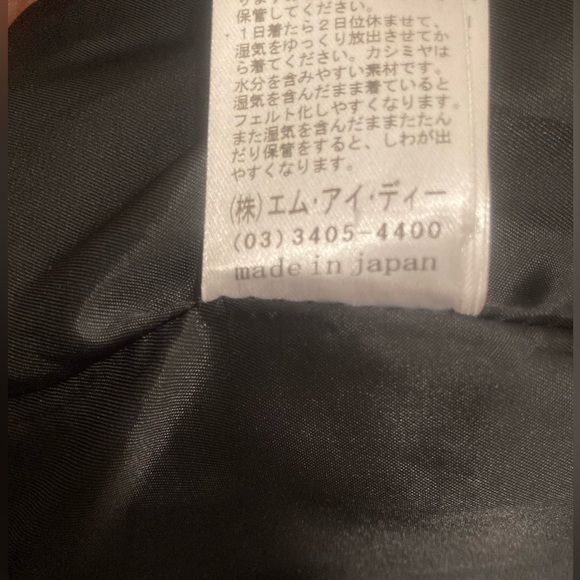 Angola, cashmere and wool Long Coat - Picture 4 of 9